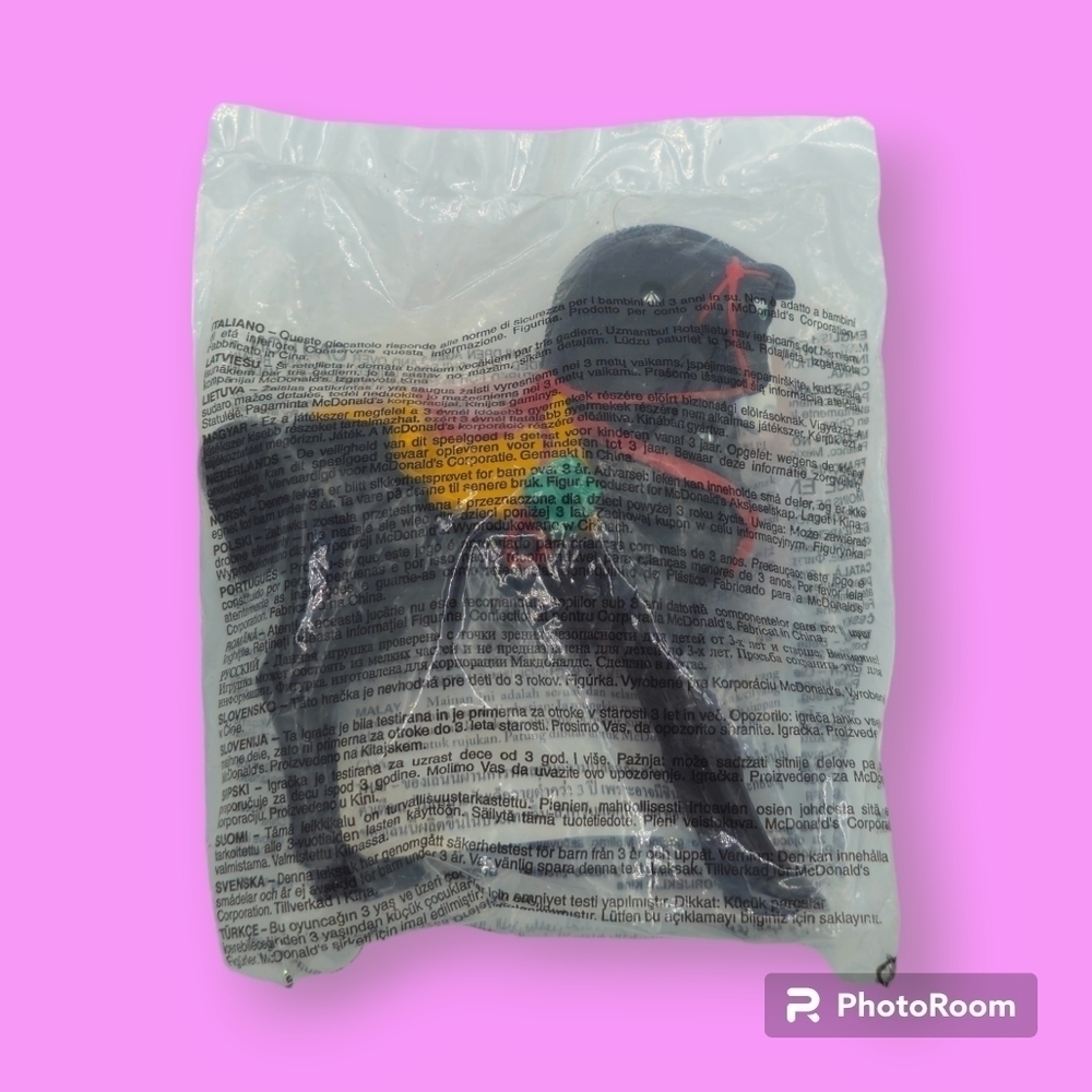 Vintage 1998 McDonald's Disney Mulan Khan Black Horse Happy Meal Toy